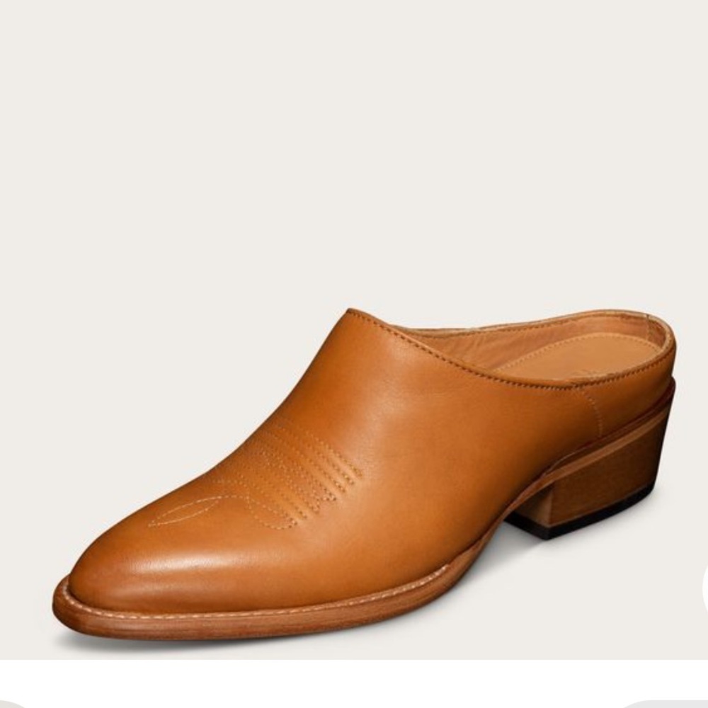 Tecovas Tan Leather Mules